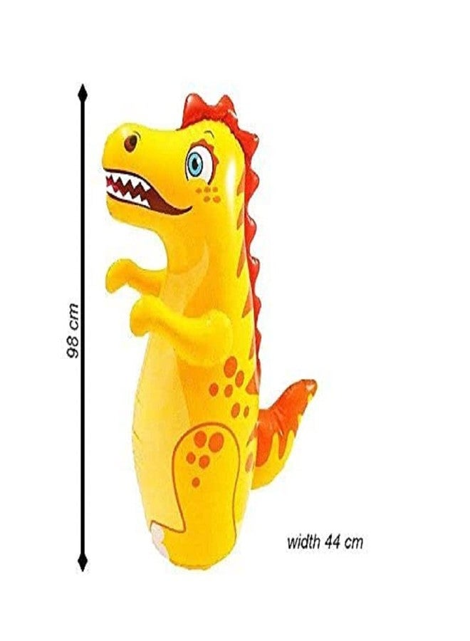 NELSTRAB:- Dianosuar Hit Me Inflatable Toy for Water Filled Base BOP for Toddlers PVC Punching Bag for Kids(Multi Color)(1 PIS) - Image 3